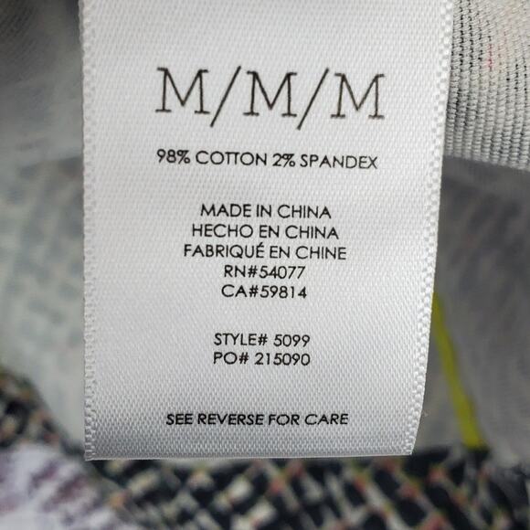 Cabi Cliffside Moto Jacket Zip Geocheck Blazer Coat Multicolor Academia Preppy M - Picture 7 of 11